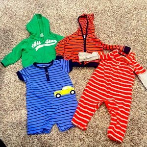 Carters BUNDLE!! Carters Jackets and Onesies Size 9M